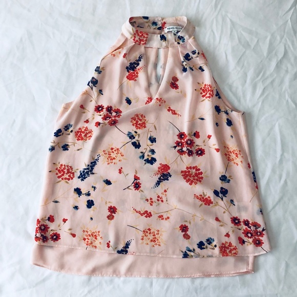 Rose & Olive Tops - Rose + Olive Floral Halter Top